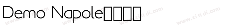 Demo Napole字体转换